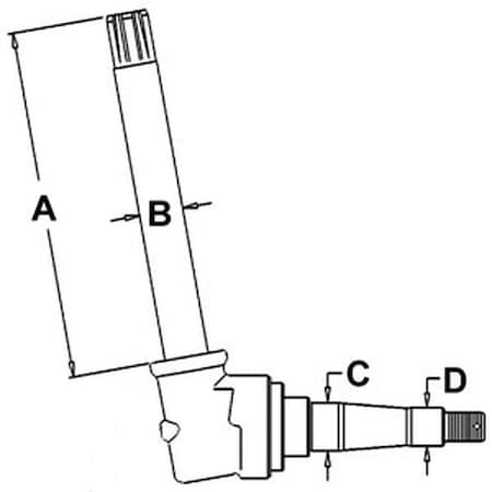 Aftermarket New RH/LH Spindle Fits John Deere A AO AR B GH 50 520 530 60 620 630 + AA5789R